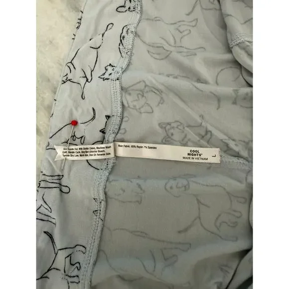 Soma Cool Nights Dog Print Knit Pajama Pants Women’s Size Large - Picture 4 of 7